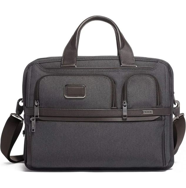 Tumi Alpha 3 Expandable Organizer Laptop Brief Black Travel Bag Men’s Women’s