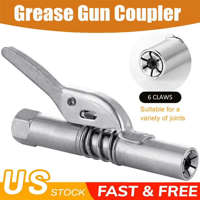 GREASE TOOL TIP Gun Coupler 12000 PSI Quick Lock Release LeakFree Fit