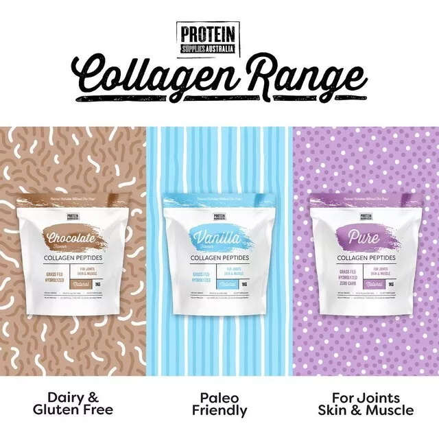 New Protein Supplies Australia Collagen Peptides 1kg Range All Flavour