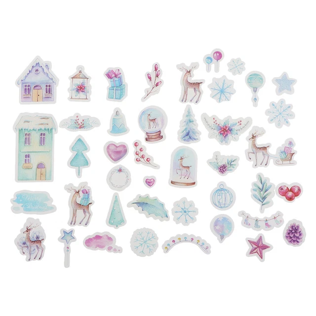 120 un. pegatinas de Navidad decoración Santa pegatinas de regalo