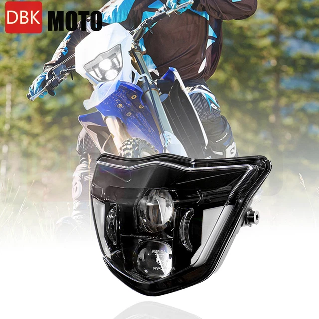 For Yamaha WR450F WR250F Enduro Dirt Bike LED Headlight Motocross Trail Bike MX