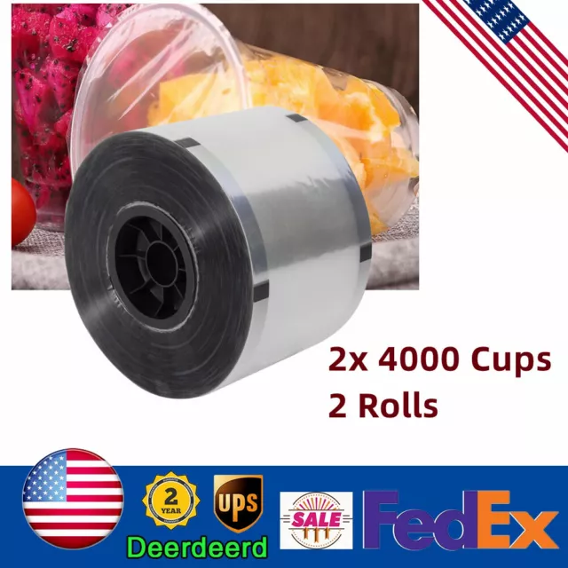 8000 Cups Boba Tea Cup Sealer Film for Manual Automatic Cup Sealing Machine New