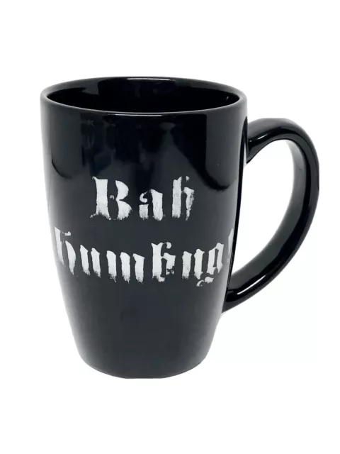 Bah Humbug Coffee Mug Cup Funny Scrooge Christmas Large Black White Birthday Dad
