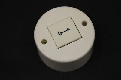 Old Button GDR Round Ø Exposed Switch Light Symbol Key Door Opener 2