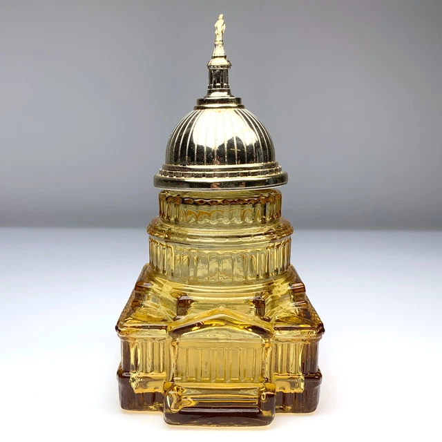VTG Avon The Capital Building Bottle Empty Decanter Collectable 5oz