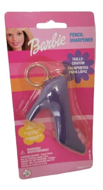 Barbie Pencil Sharpener Purple High Heel Shoe Keychain 1999