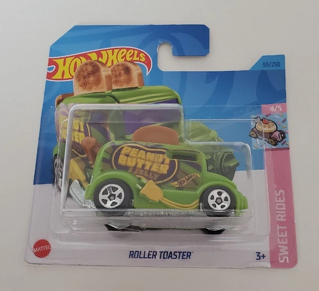 HOT WHEELS ROLLER Toaster Peanut Butter & Jelly Van Green 164 Diecast