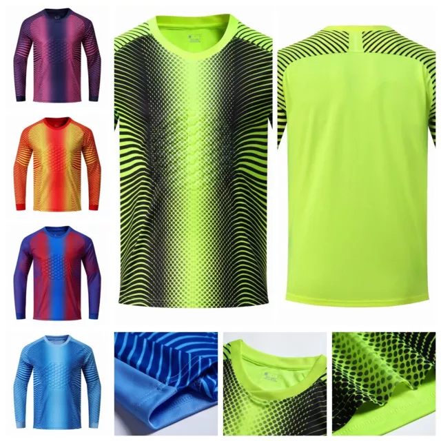 Boys Padded Tops Teamwear Juniors Workout Long Sleeve Sportwear Youth Gym Kids