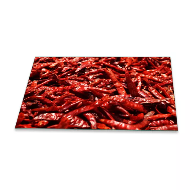 Placa de cubierta de cocina Ceran 90x52 chile rojo cubierta vidrio protección contra salpicaduras cocina decoración