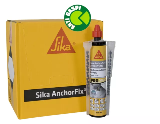 Sika AnchorFix®-01 Evolution. Scellement chimique rapide.  Couleur Carton de ...