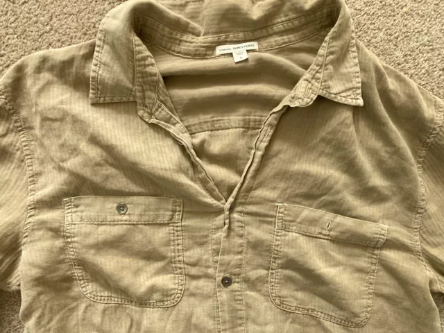 James Perse men's light brown workshirt, size 4