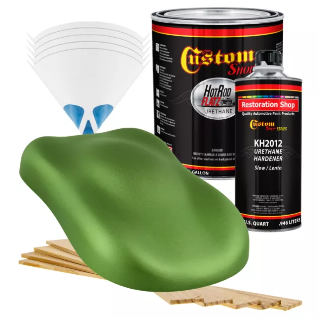 HOT ROD FLATZ Synergy Green Metallic Gallon Kit URETHANE Flat Auto Paint