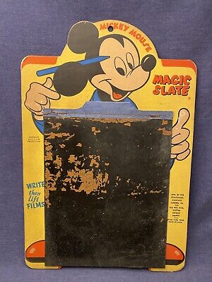 Vintage 1960s? Mickey Mouse Walt Disney Productions MAGIC SLATE Draw Pad