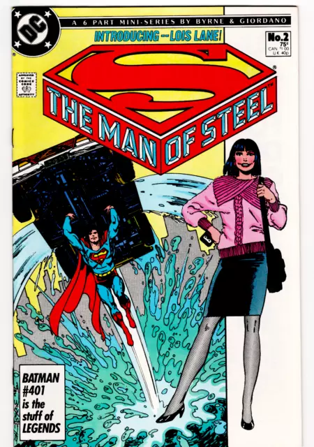 Man of Steel #2 - Superman, Lois Lane - John Byrne story and art