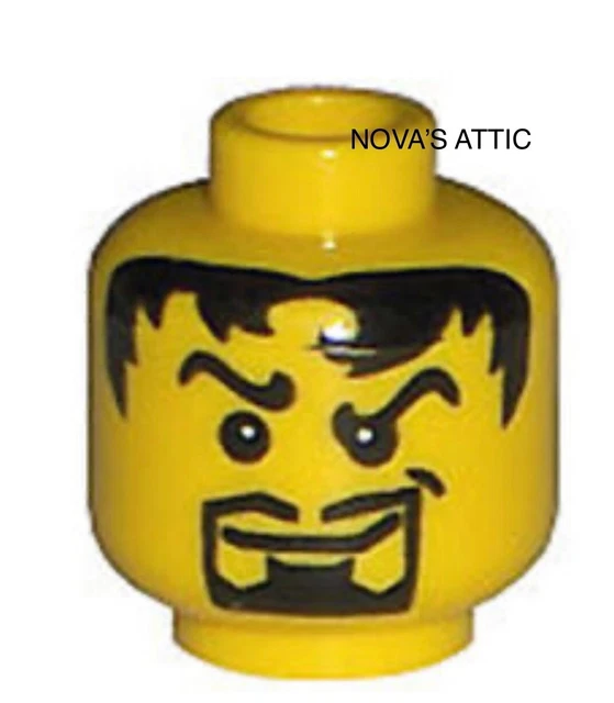 LEGO HEAD ANGRY With Beard For Minifigure New 2 49 PicClick UK lego-head-angry-with-beard-for-minifigure-new-2-49-picclick-uk