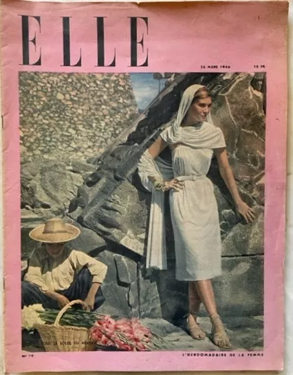 ELLE n° 19 du 26 Mars 1946 ancienne revue de mode couture