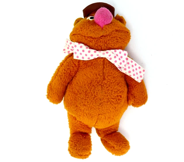 Vintage 1976 Fozzie Bear Jim Henson Muppet Doll Fisher Price Toys Plush 14 in