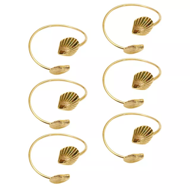 6 piezas anillo de servilleta hueco para decoración para accesorios de mesa hogar