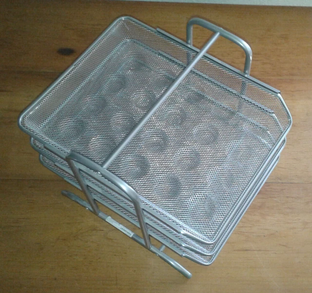 Regal Organisator Tischablage Büro Ablagefach A4 Metall lackiert Fächer schiebb.