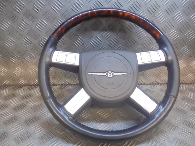 2006 Chrysler 300C Crd 5Dr Mk1 Estate Leather Wood Steering Wheel Ouv231Dvae