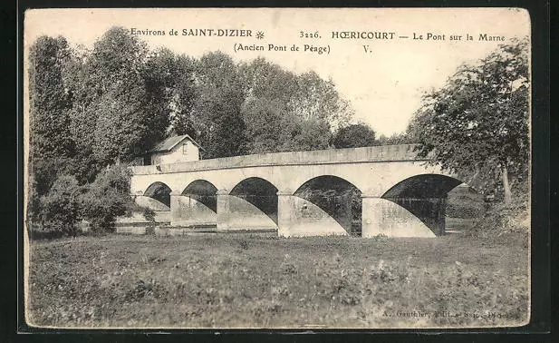 CPA Hoericourt, Le Pont sur la Marne
