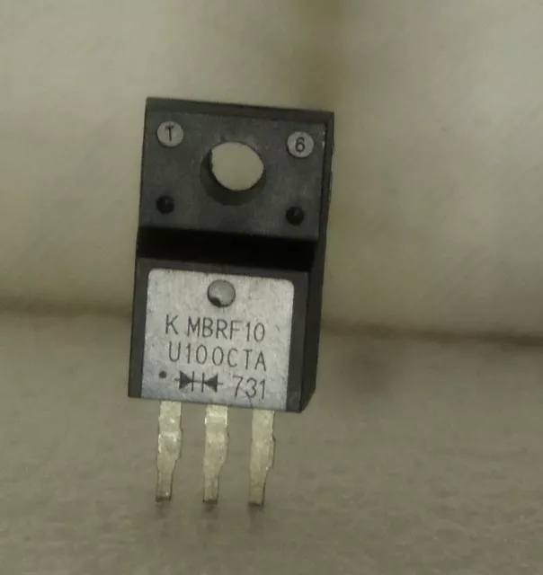 Double Diode Schootky, redresseur MBRF10-100CT Boitier ITO-220