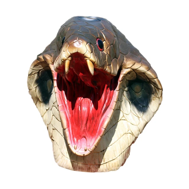 Gros Plan De La Tête D'un Serpent Géant Dans La Forêt | Photo Premium