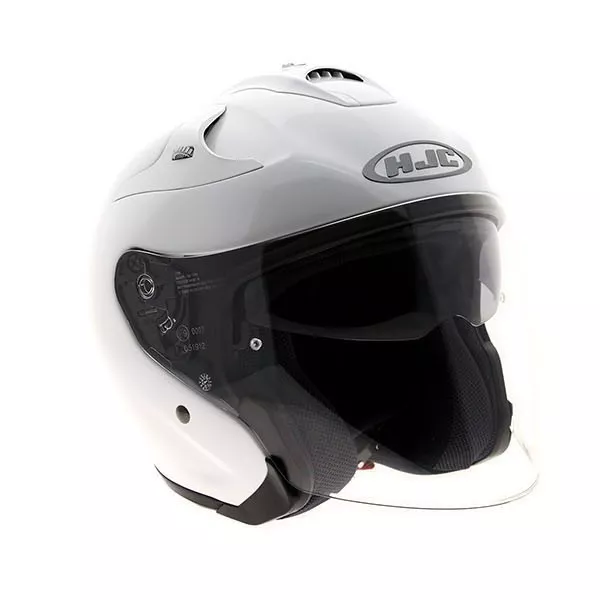 HJC FG-Jet Open-Face Motorcycle Helmet Gloss White 2