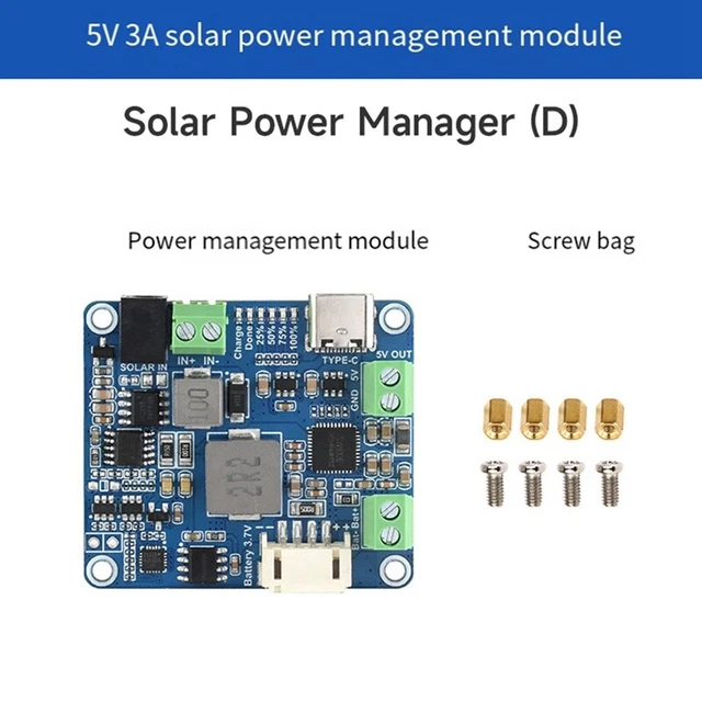 Module Solaire MPPT Avec USB-C – Gestion Intelligente De L’énergie Pour Projets écologiques - 3