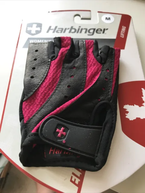 Harbinger 149 Women's Pro Weight Lifting Gloves - Black/Pink - M