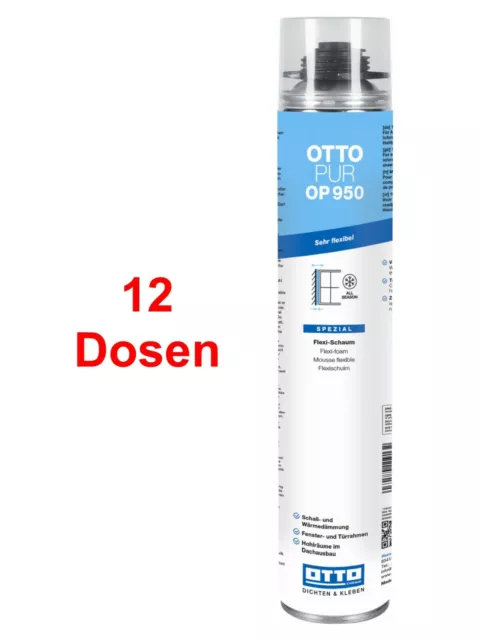 Winterschaum Ottopur OP950 12 x 750 ML Mousse de Montage Mousse Isolante,