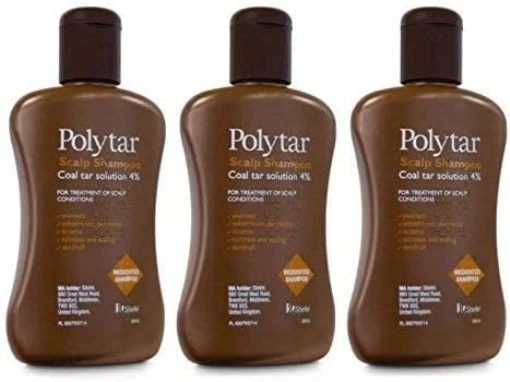 Champú alquitrán de hulla Polytar 150 ml - paquete de 3