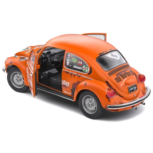 VW BEETLE 1303 N.8 JAEGER TRIBUTE 1974 ORANGE 1:18 Solido Auto Stradali 2