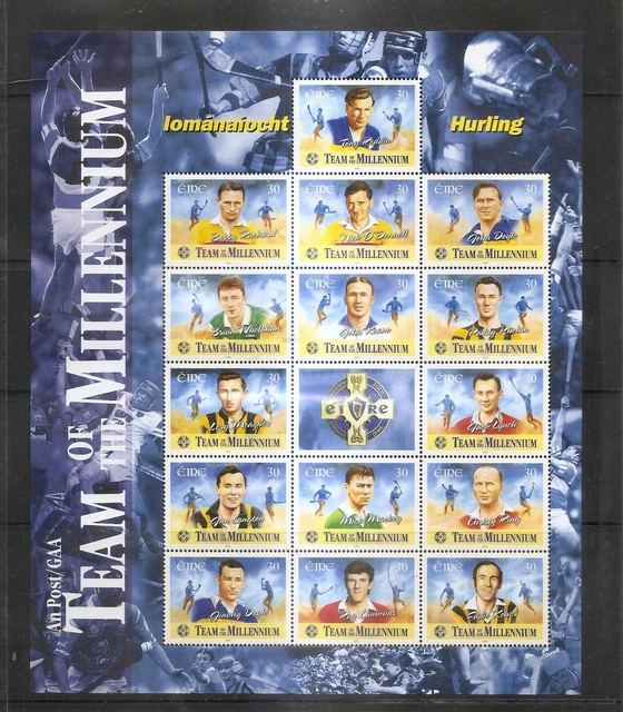 IRELAND EIRE Team of the Millennium - Hurling Sheetlet Scott 1246 MNH