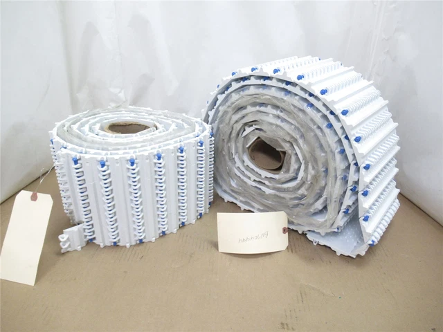 228476 Old-Stock; Intralox 53562591-30 Open Hinge Cone Top Belt 8" W x 30' L