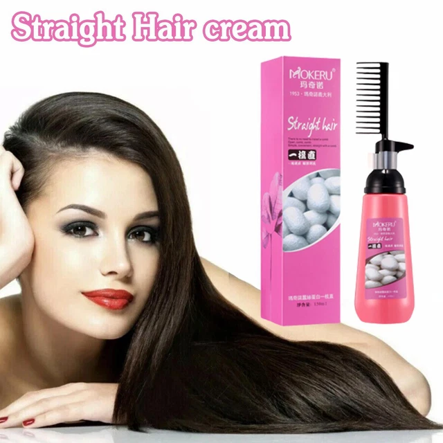 Crema alisadora para cabello suave crema nutritiva alisadora para cabello caliente B6N0