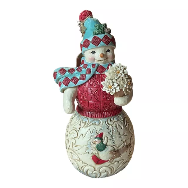 Jim Shore Heartwood Creek Wonderland Snowman Sledding Figurine 6011688