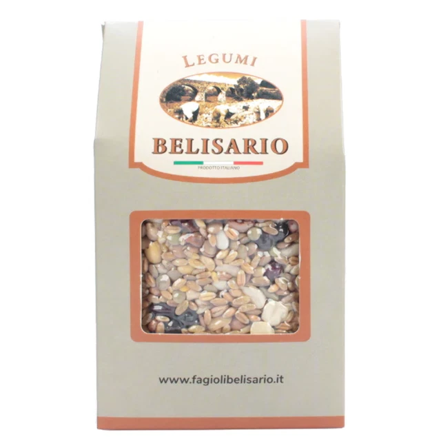 Cuccia misto di legumi e cereali coltivati in Basilicata