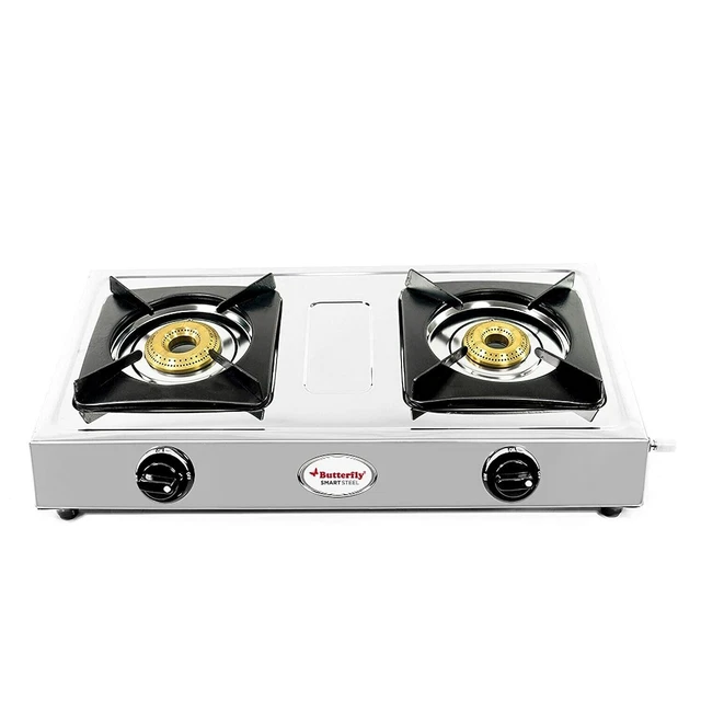 Réchaud Gaz Camping 2 Feux Pliable Kemper 4600W – Inox, Allumage Piezo, + 2 Cartouches Incluses