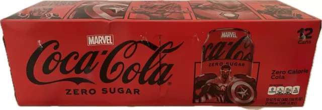 NEW Marvel Coca Cola Sealed 12 Pack of 12 oz Cans Limited Edition SHIPS NOW!!