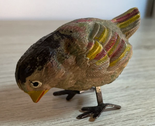Jouet Mécanique Ancien En Tôle - Poules Qui Picorent - Vintage Et De Collection