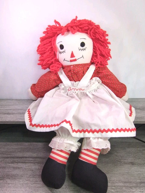 raggedy ann red dress The Doll Maker Timeless Traditions Precious Moments 12" Doll This figure is designed with the timeless 8" Raggedy Ann Rag Doll