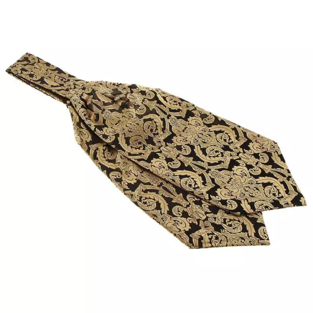 Cravatta cravatta da uomo Paisley Floral Jacquard tessuta Luxury Ascot di lusso