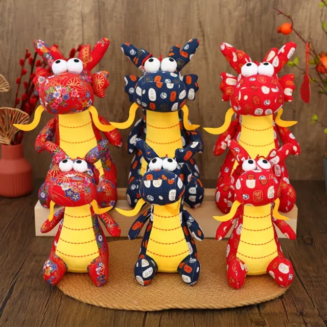 2024 DRAGON YEAR Mascot Plush Toy Tang Costume Dragon Zodiac Doll