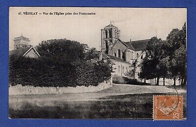 Fc * CPA/postcard: vézelay - > view of the church caught walks