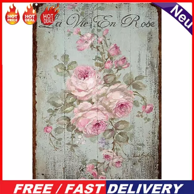 Vintage Metal Tin Sign Plaque Wall Flower Posters Iron Painting for Bar 20x30cm