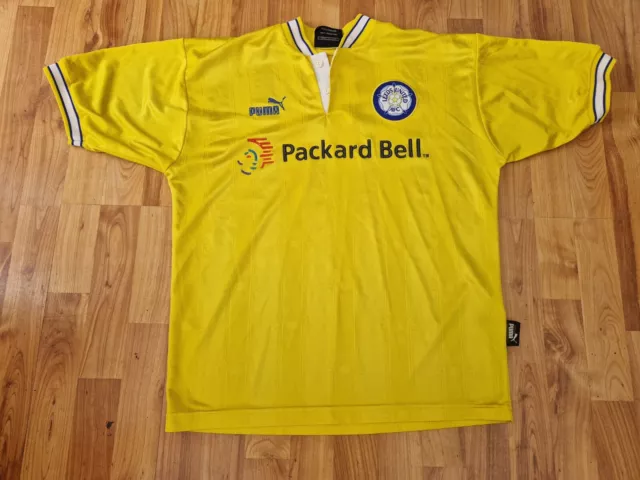 Rare Vintage Leeds United 1996-1997 Mens M Medium Away Football Shirt Puma