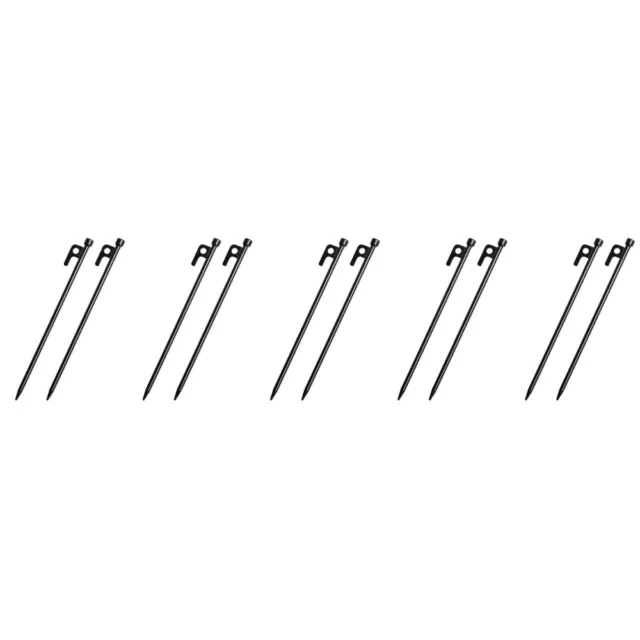 10 Pcs Cast Iron Stakes for Outdoor Decorations Forged Tent Pegs