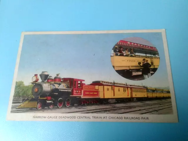 Illinois: Narrow-Gauge Deadwood Central Train - Chicago Railroad Fair - 1949