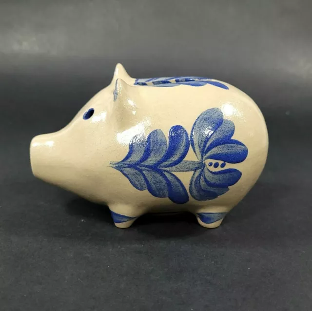 BBP Beaumont Brothers Pottery Pig Piggy Bank With Stopper Vintage 1995